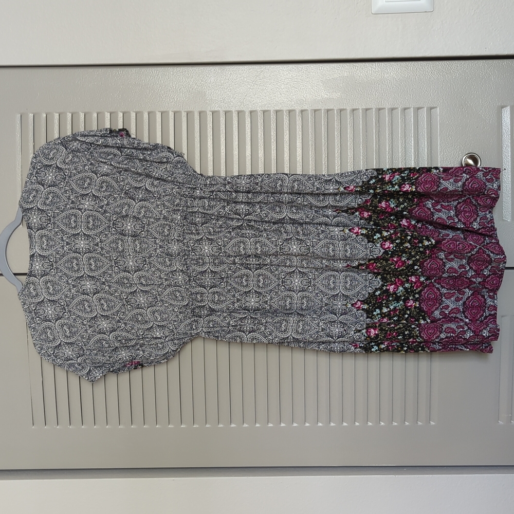 Multi-Print V-Neck Dress - Picture 3 of 4